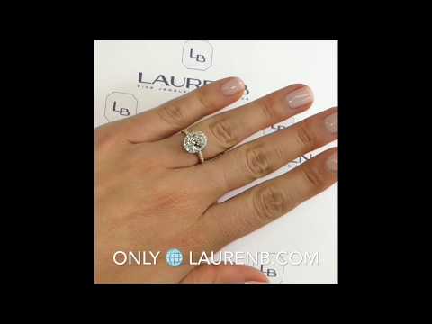 1.53 ct Oval Diamond Two-Tone Halo Ring