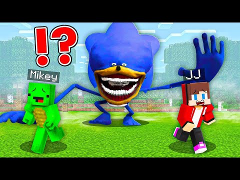 JJ and Mikey vs SONIC TAPES SCARY CHALLENGE in Minecraft Challenge ? - Maizen JJ and Mikey