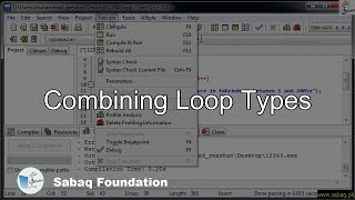 Combining Loop Types