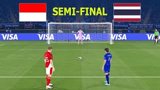INDONESIA vs THAILAND - PENALTIES - FINAL  | FIFA World Cup 2026 USA | All Goals | PES Gameplay