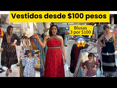 Blusas 3 por $100 pesos 😱vestidos desde $100 ropa hindú baratísima ￼