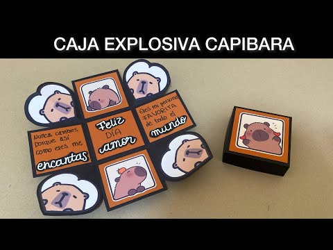 Cómo hacer una CAJITA EXPLOSIVA de CAPIBARA