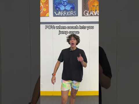Jump Serve Seriously!!! #volleyball #athlete #funny