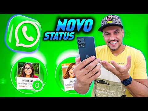 NOVIDADE DO WHATSAPP 2025! NOVO STATUS COM SOBREPOSIÇÃO DE FOTOS - VEM AÍ