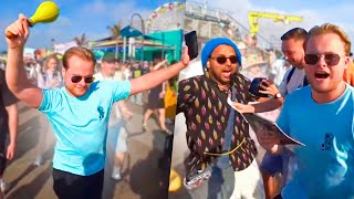 DANSEN EN ZINGEN OP DE SANTA MONICA PIER! 😂 - Los Angeles Vlog #4
