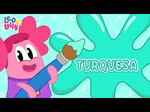 NOVA TEMPORADA! | A COR TURQUESA | APRENDER AS CORES | MÚSICAS DAS CORES | AS CORES COM LEO E LULLY