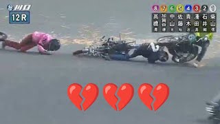 鈴木辰己選手、川口オートでの衝撃的転倒事故💔｜通算107勝のレジェンドライダー🏁