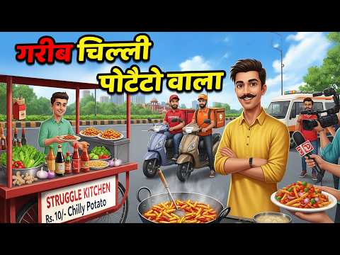 गरीब चिल्ली पोटैटो वाला | Garib Chilli Potato Wala | Hindi Kahani | Moral Stories | Bedtime Stories