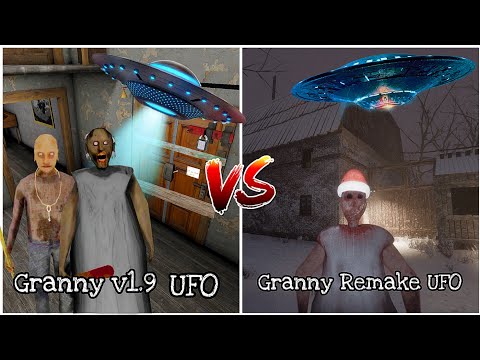 Granny V1.9 UFO Escape VS Granny Remake V3.6.1  UFO Escape