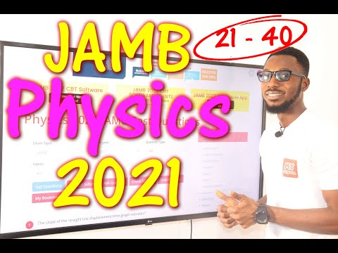 JAMB CBT Physics 2021 Past Questions 21 - 40