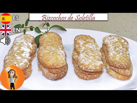 Fáciles y Ricos Bizcochos de Soletilla | Receta de Cocina en Familia