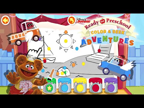 Muppet Babies: Color and Seek Adventures - Learn the colors and paint the summer picture - Disney