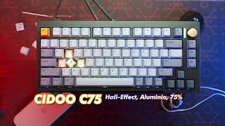 CIDOO C75: Un teclado PREMIUM 75% con Efecto Hall!