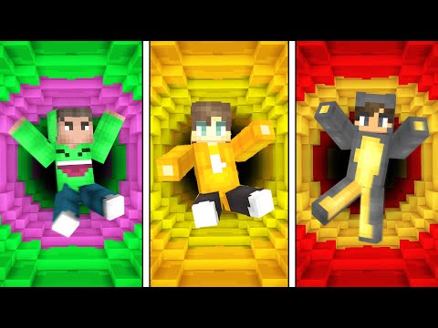 1v1v1 DROPPER Race With My Friends! (Minecraft)