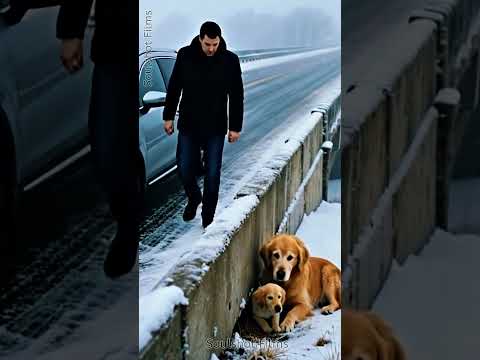 Abandoned in the Snow.. A Mother Puppy and Her Baby Finally Found Hope
