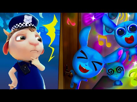 Who threw a party at home?👮‍♂️🐰🌈Little Fidgets are bothering the Police🌈Learn the Rules with us