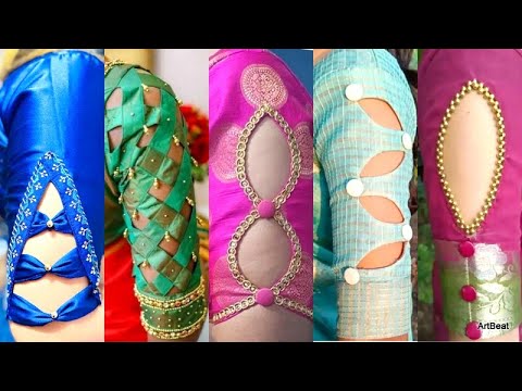 Latest Fashionable Sleeve Designs For Sarees Croptops Lehengas 2024 Best Traditional Blouse Designs