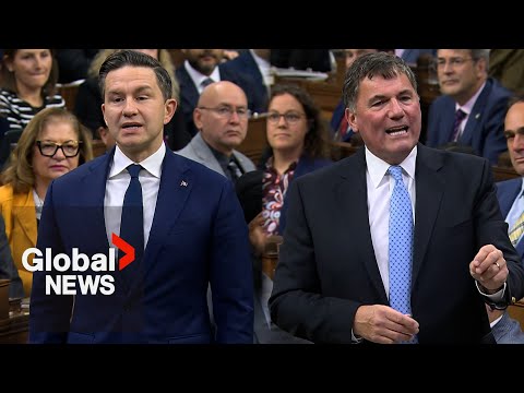YouTube video thumbnail: Poilievre Blasts Carney Government for Failing to Reach Trade Deal With US