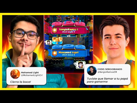 SALSEO ROYALE: "Cierra la BOCA..." M.Light se BURLA del EX-CAMPEÓN Mundial SergioRamos Clash Royale