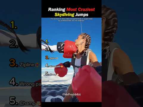 Ranking Most Craziest Skydiving Jumps