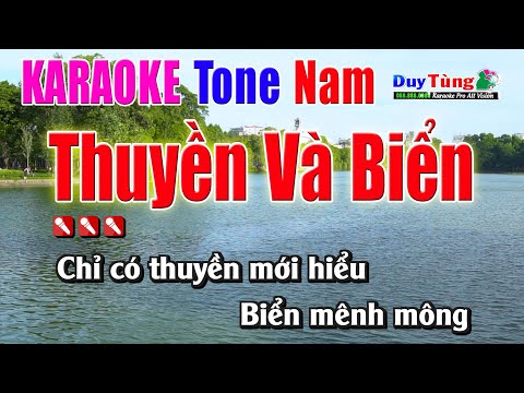 Karaoke || Thuyền Và Biển – Baet Chuẩn || Nhạc Sống Duy Tùng