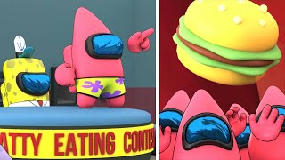 Patrick Mukbang VS Among us (all parts)