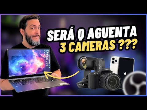 Usar Notebook de Uso Pessoal/Estudos em Lives? Testei no OBS Studio (3 Câmeras) Samsung Book 3 360