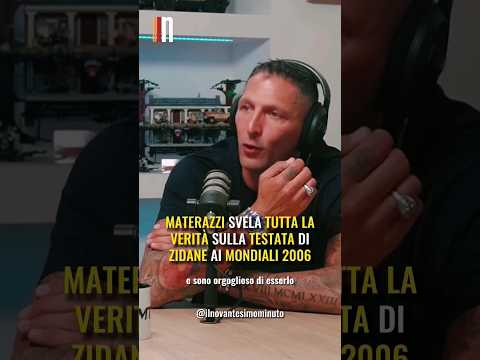 😱 MATERAZZI SVELA TUTTO sulla TESTATA di ZIDANE #Shorts