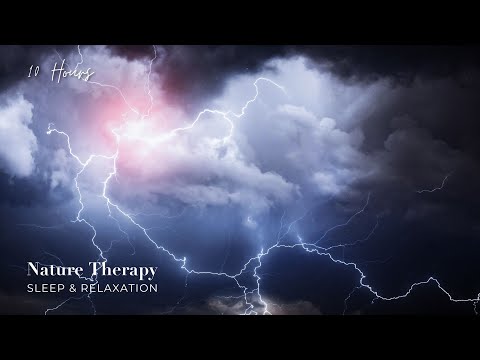 ⚡️ Powerful Thunderstorm  Rain Sounds & Lightning | Rolling Thunder & Rain Sounds for Sleeping 24/7
