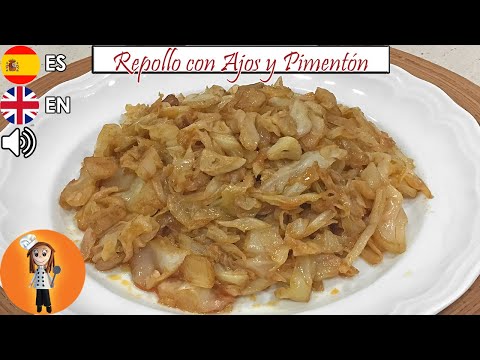Repollo Rehogado con Ajos y Pimentón | Receta de Cocina en Familia