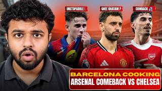 Arsenal Strong Comeback Vs Chelsea, United Dropped Points, Barcelona Cooking & Bayern Updates