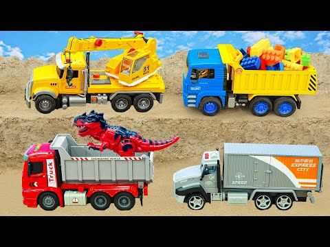 Play With Truck Toys Escape From Monster Hand In The Cave | Truck Toys Story