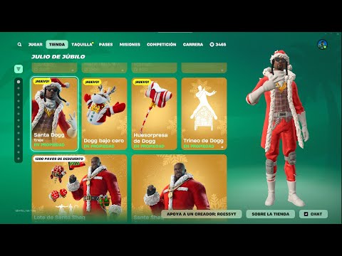 VUELVE LA NAVIDAD! NUEVA TIENDA FORTNITE HOY 16/17 JULIO 2025!