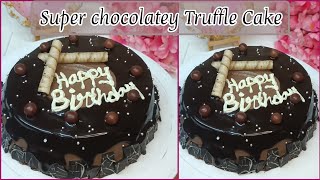 Super Chocolatey Chocolatey Truffle Cake Recipe 🍫😍😋Easy Chocolate Truffle Cake recipe 🍫😍😋