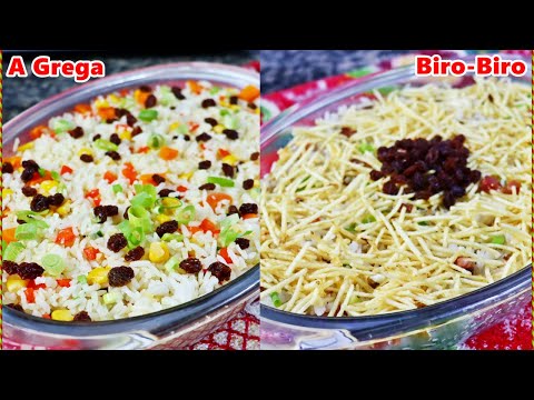 2 Receitas de Arroz para a Ceia: Arroz a Grega + Arroz Biro Biro