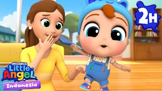 Lihat Baby John Belajar Berjalan! | Little Angel | Lagu Anak Favorit | Nursery Rhymes Indonesia