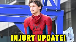 Tom Holland INJURED ON SET - BIG HEALTH UPDATE! Spider-Man Production Stops For Now 