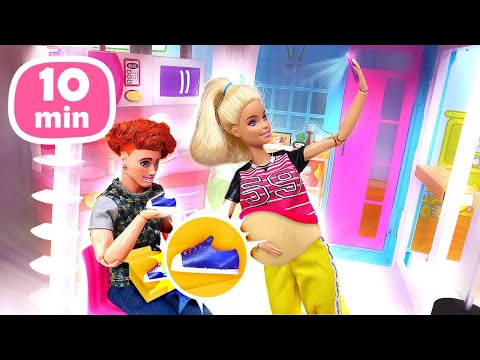 Barbie e Ken scoprono di avere un bambino tra poco! 👼 Giochi con le bambole Barbie per bambini