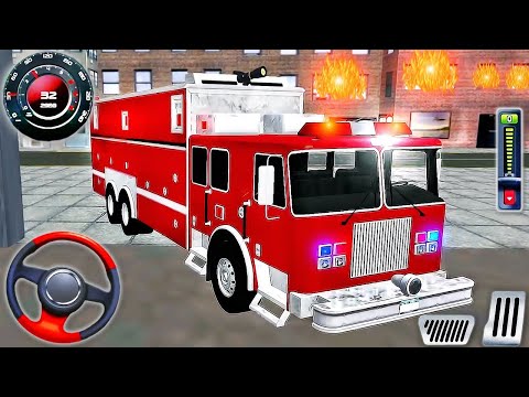 Jugando con Camión de Bomberos - Realistic Fire Truck Driving Simulator