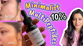Minimalist Multipeptides 10% Serum Review Before & After 3 months | *NON-SPONSORED* Honest Review