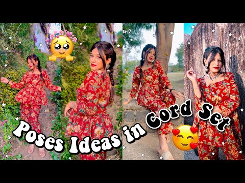 How to Pose in Cord Set 🥰 | Photo Pose ideas for girls ♥️ | Poses in Cord set #cordset #howtopose