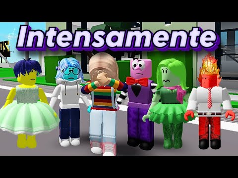 INTENSAMENTE MODO ROBLOX 💜💚💛💙❤ HISTORIA ROBLOX BROOKHAVEN