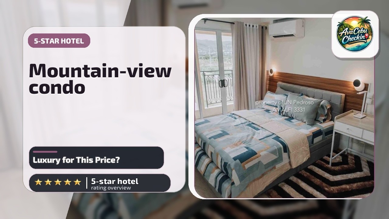 Work-friendly Mountain-view condo near SM Seaside - Luxury for This Price? | Cebu, Philippines🌟