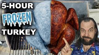 Never Defrost Turkey Again? Here's How I Smoked a FROZEN Turkey in 5 Hours