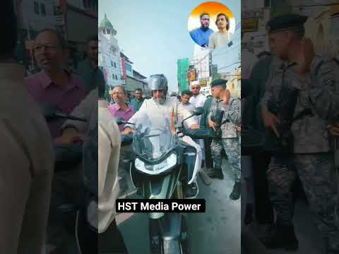 Br Asaduddin Owaisi sahab Bike Riding