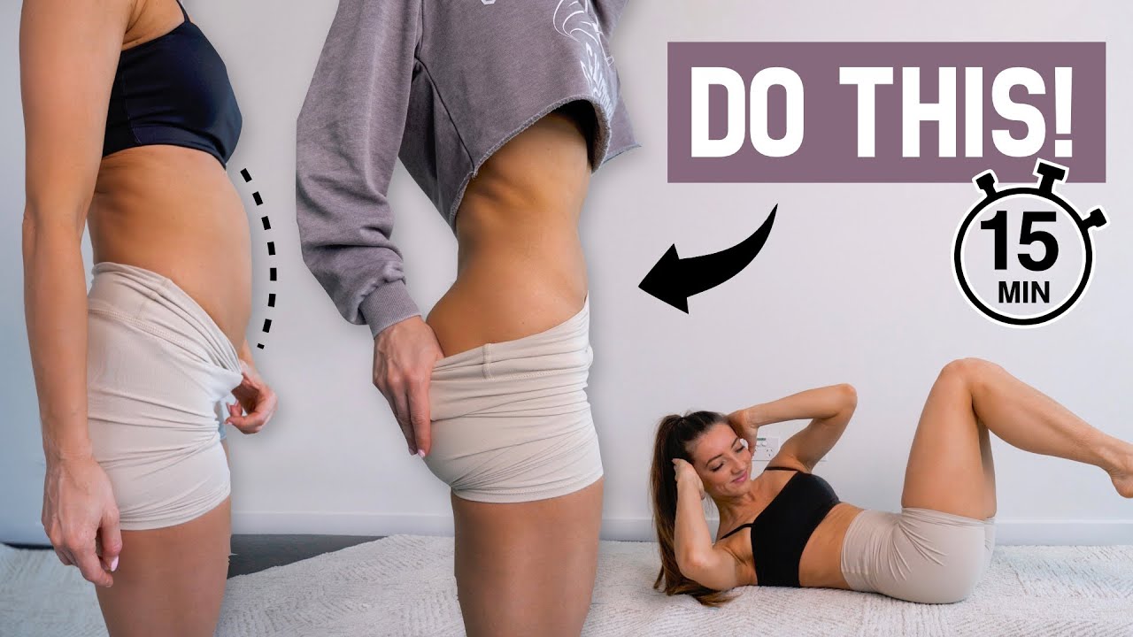 DO THIS EVERYDAY to Reduce Bloated Belly & Get Abs | At Home Cardio/Ab Workout, No Equipment Needed!￼