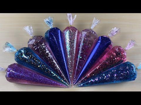 “Super Rich Glitter Galaxy Clear Slime” Making With Piping Bags | Asmr Slime Video #0342