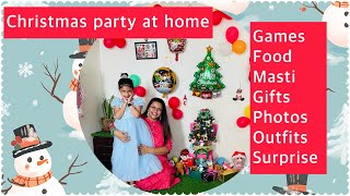 Christmas party at my home | special Santa Claus 🎅 entry | lots of games and gifts ❤️