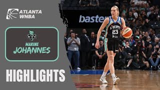 Marine Johannes vs Atlanta Dream avec le New York Liberty en WNBA | Highlights Women Basketball 🏀