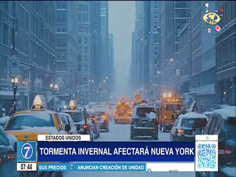 Advierten tormenta invernal en Nueva York